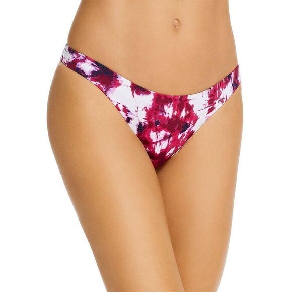 A-732 Aqua Women's Tie-Dye Basic Scoop Bikini Bottom STAR PINK sz S - Picture 1 of 1